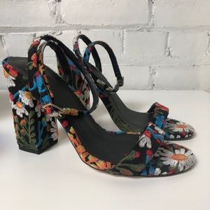 ASOS Embroidered Block Heels
